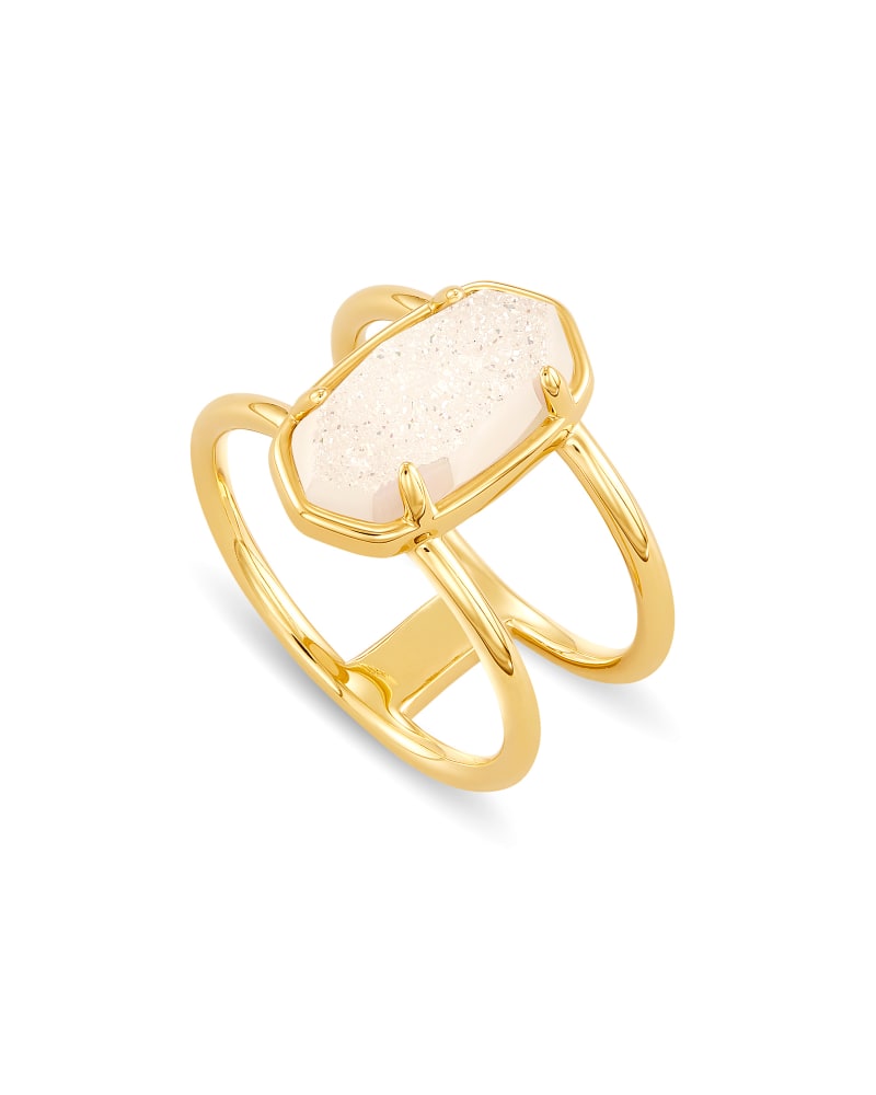 Elyse 18k Gold Vermeil Double Band Ring image number 2